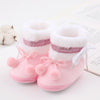 Bottines neige peluche pour nouveau-né