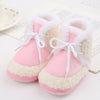 Bottines neige peluche pour nouveau-né