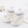Bottines neige peluche pour nouveau-né