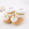 Bottines neige peluche pour nouveau-né