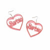 Boucles d'oreilles Barbie roses