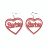 Boucles d'oreilles Barbie roses