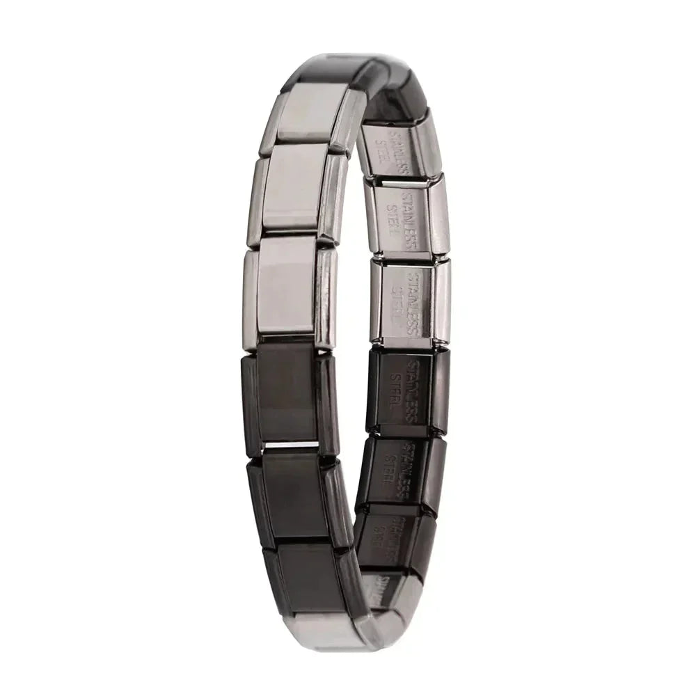 Bracelet à breloques en acier inoxydable