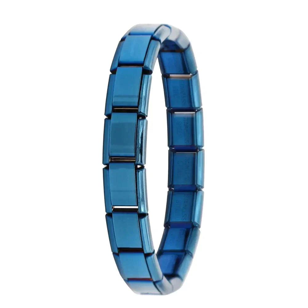 Bracelet à breloques en acier inoxydable