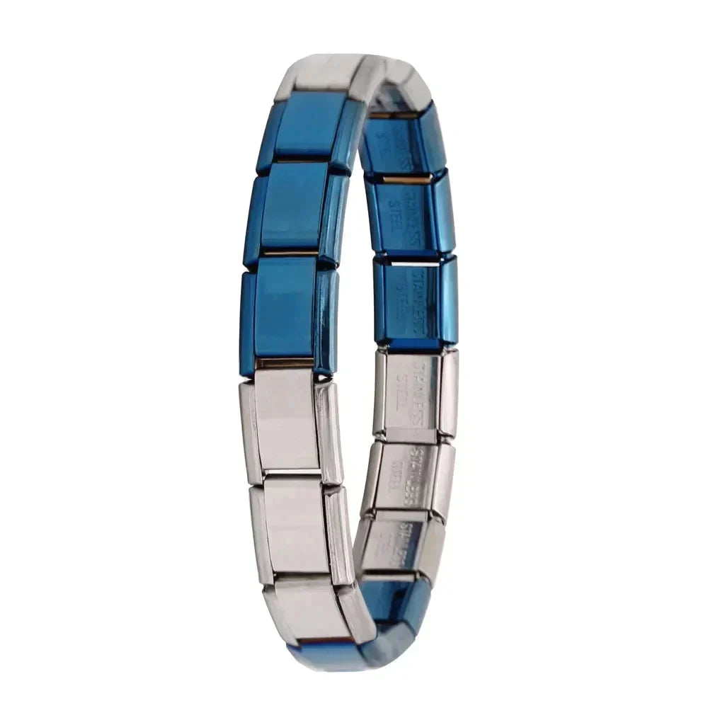 Bracelet à breloques en acier inoxydable
