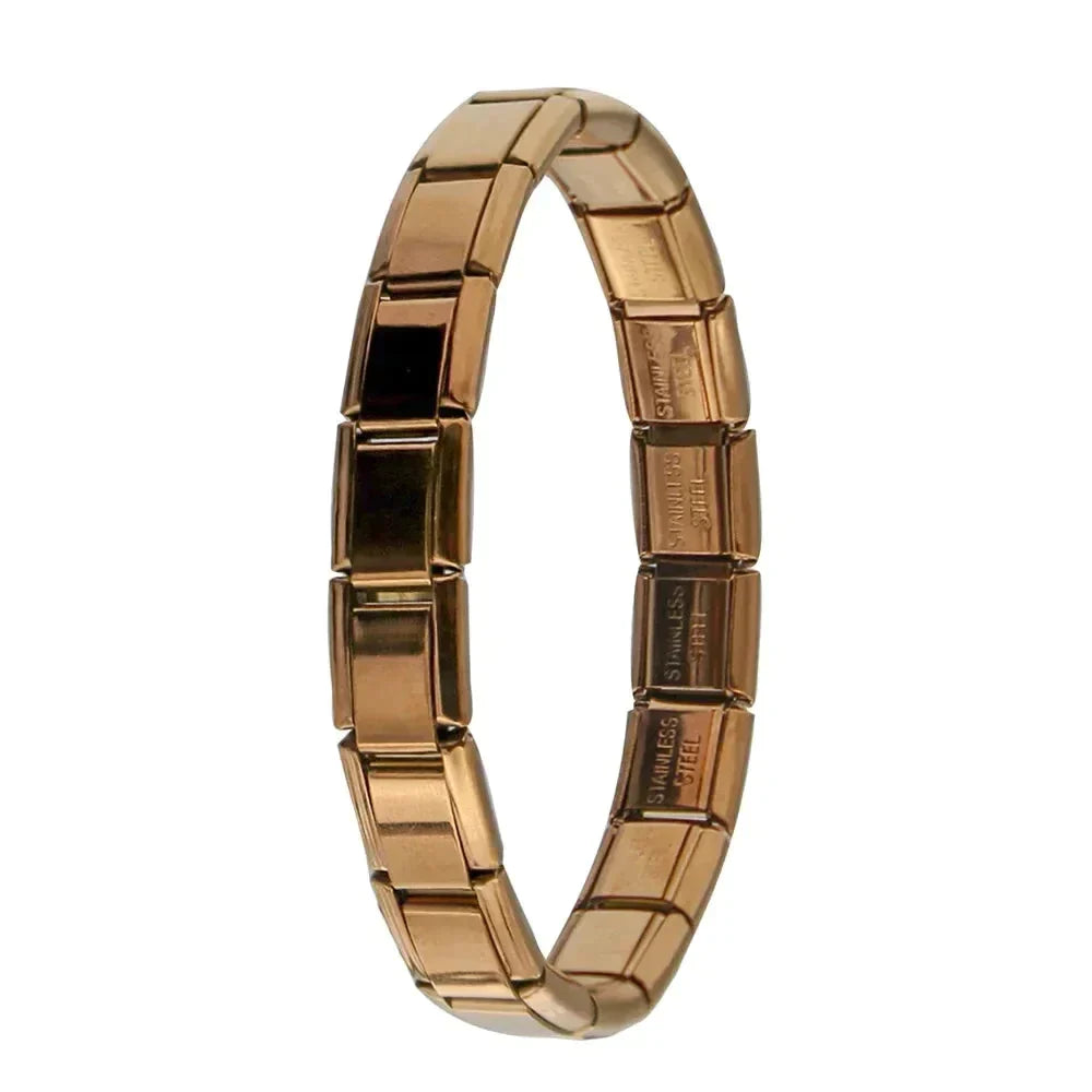 Bracelet à breloques en acier inoxydable