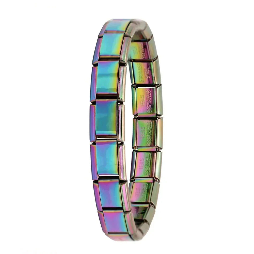 Bracelet à breloques en acier inoxydable