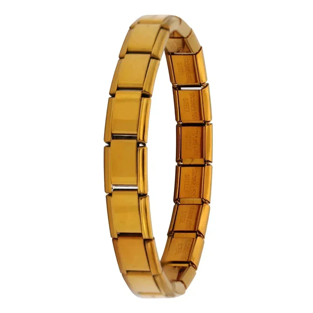 Bracelet à breloques en acier inoxydable