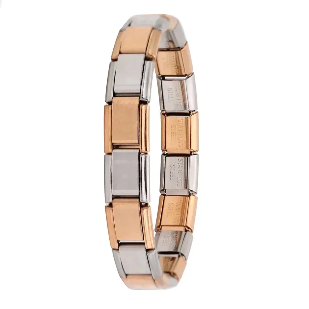 Bracelet à breloques en acier inoxydable