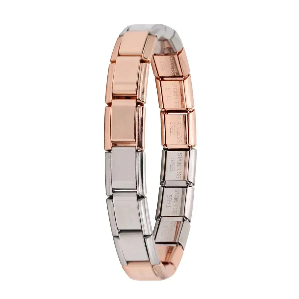 Bracelet à breloques en acier inoxydable