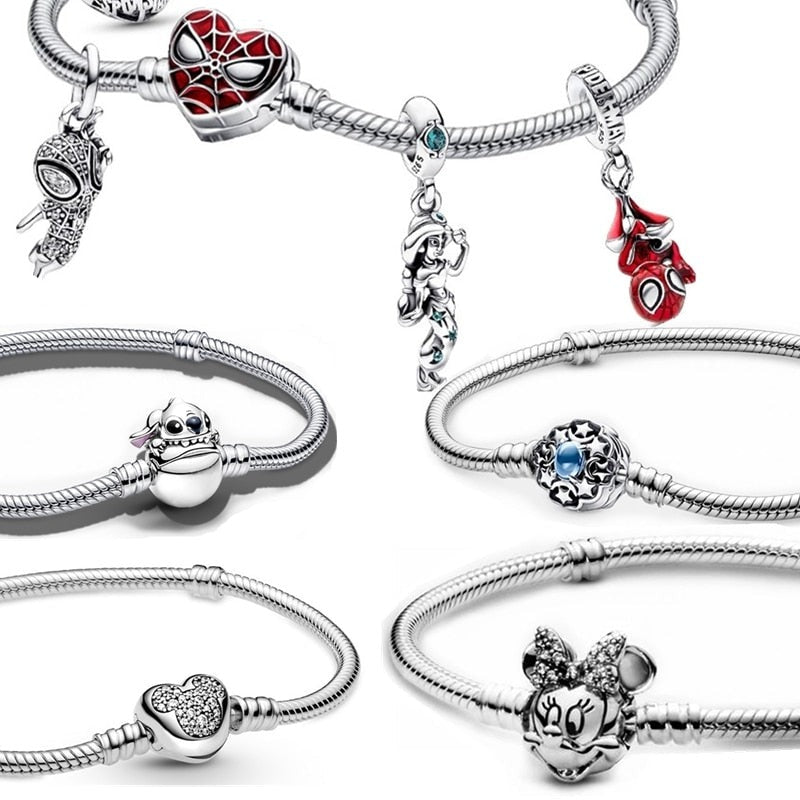 Bracelet Breloque Argent Disney