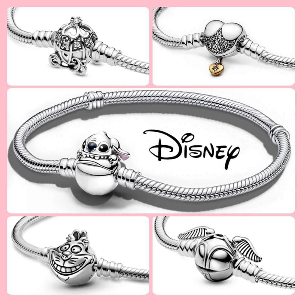 Bracelet Breloque Argent Disney