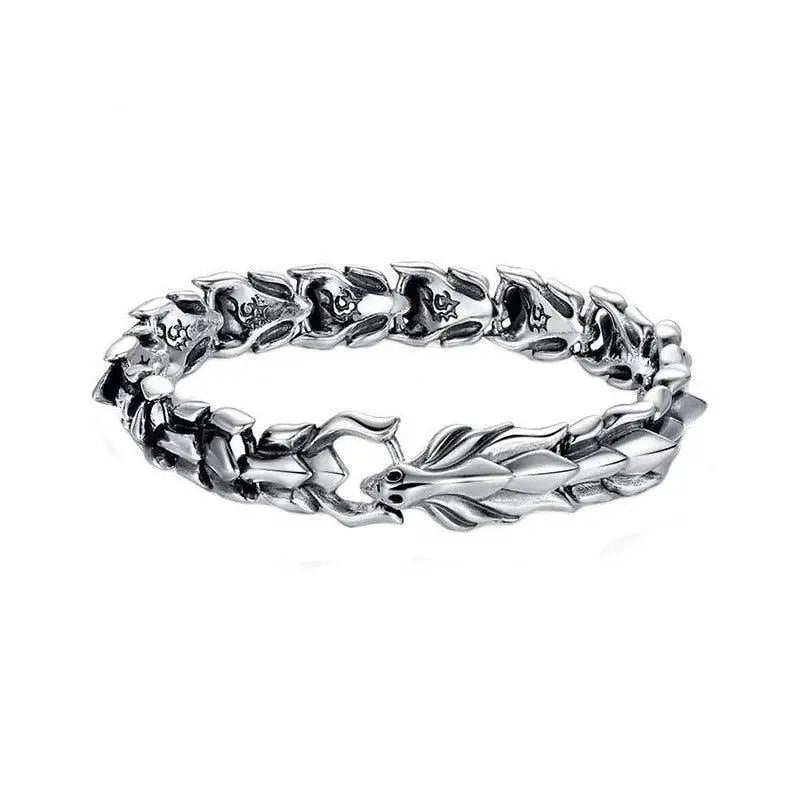 Bracelet Homme Luxe Tête de Dragon
