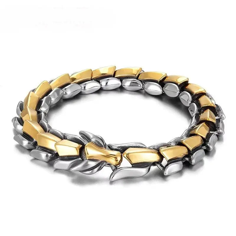 Bracelet Homme Luxe Tête de Dragon