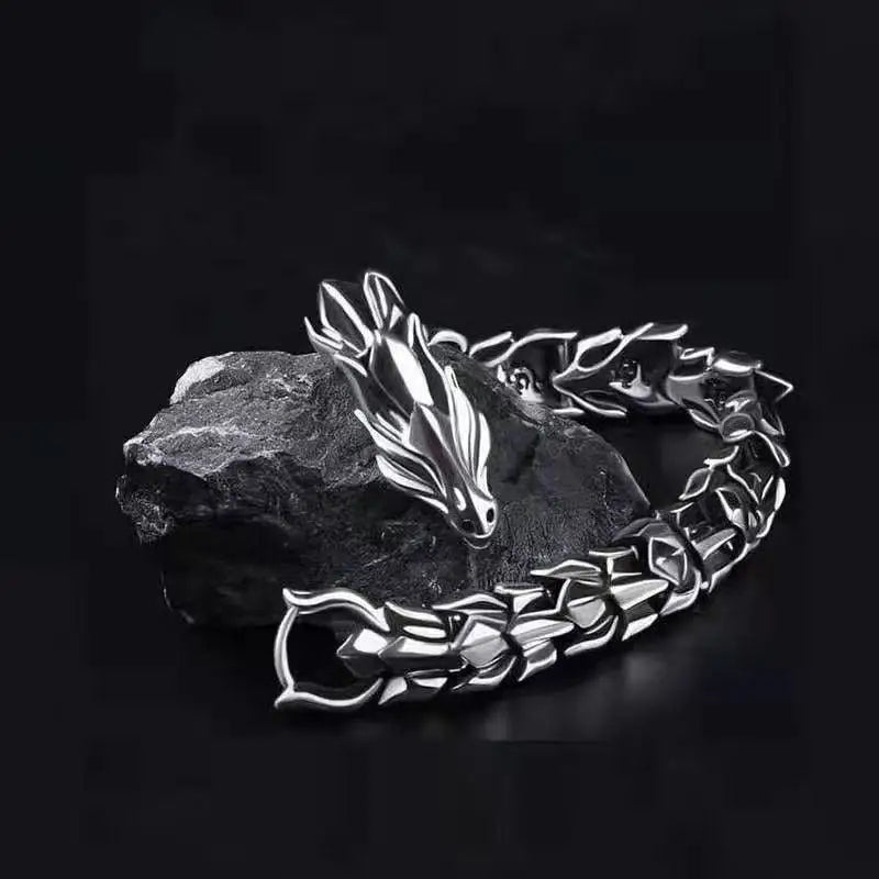 Bracelet Homme Luxe Tête de Dragon