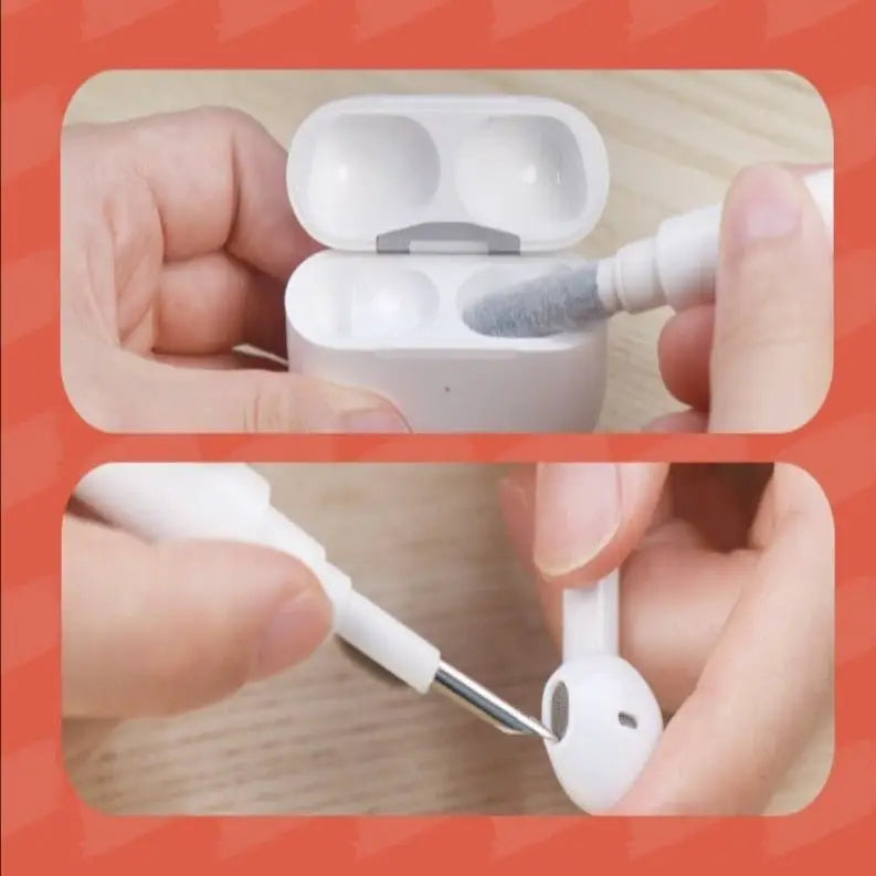 Brosse nettoyage clavier et écouteurs