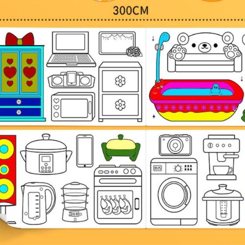 Rouleau de Papier à Colorier
