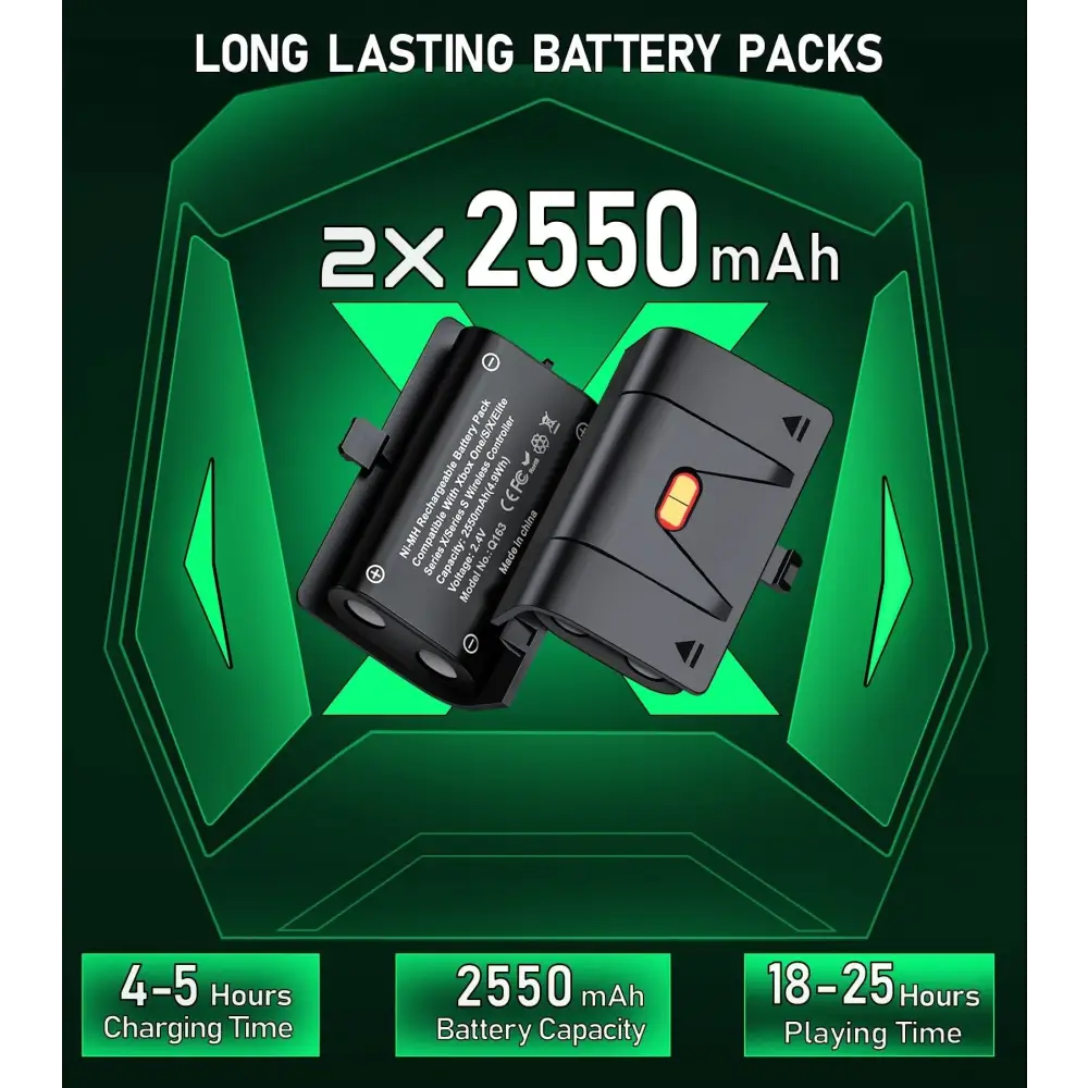 Chargeur rapide et batteries pour Xbox X/S/Elite