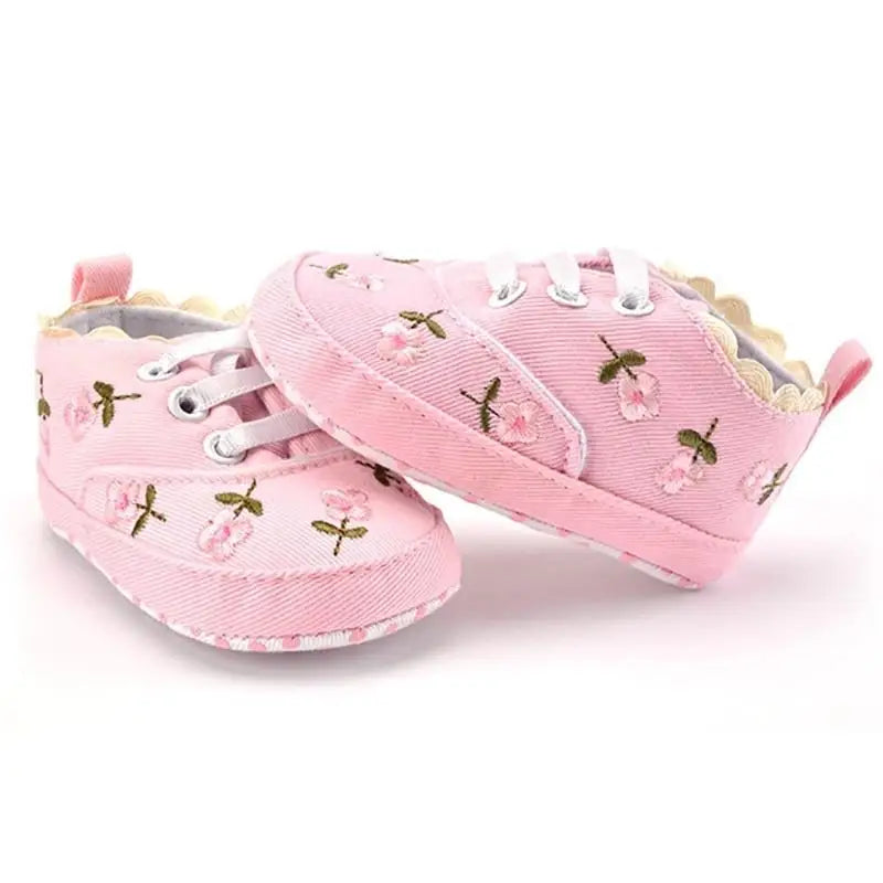 Chaussures brodée pour bébé fille