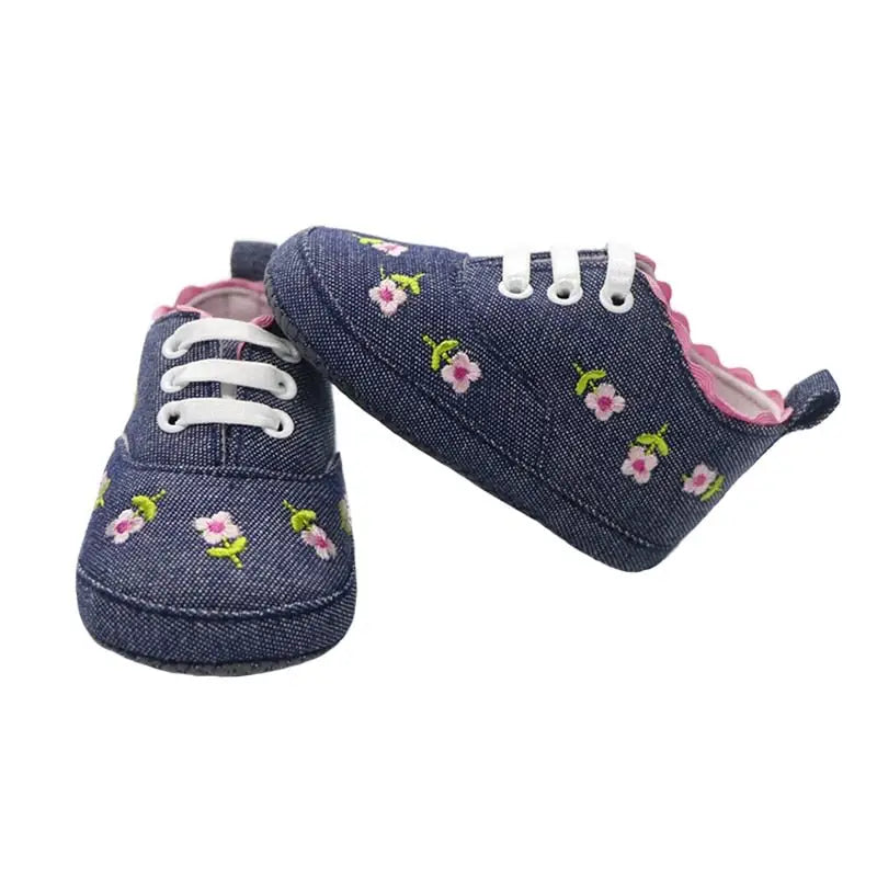 Chaussures brodée pour bébé fille