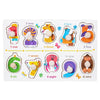 Puzzle en Bois pour Apprendre les Chiffres en Anglais