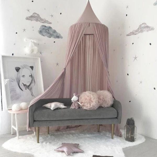 Ciel de Lit bébé Rose Perle