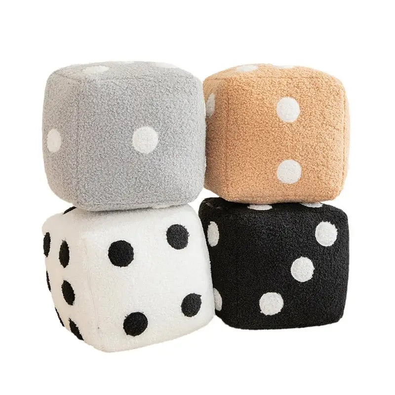 Coussin en peluche Cube de dés