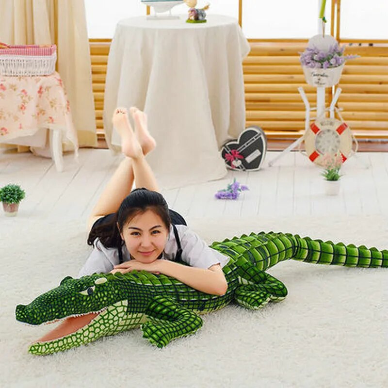Crocodile peluche Géante Réaliste
