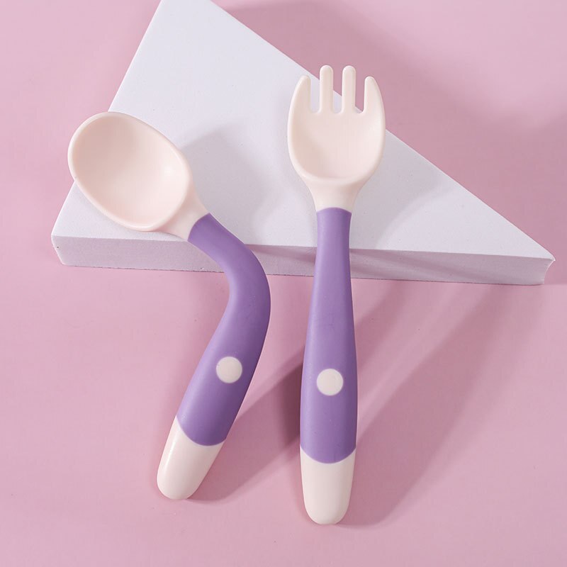 Cuillère fourchette flexibles pour bébé