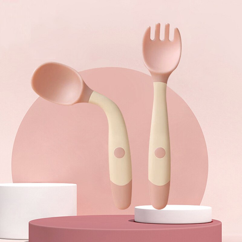 Cuillère fourchette flexibles pour bébé