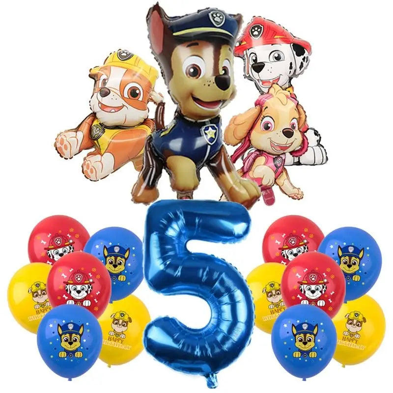 Décoration fête d'anniversaire Pat'patrouille