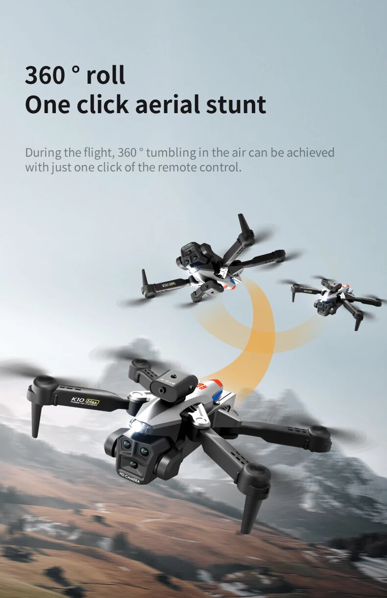 Explorez le Ciel avec le Drone K10 Max 4K et sa Caméra HD 8K
