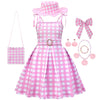 Ensemble Costume Barbie Carreaux