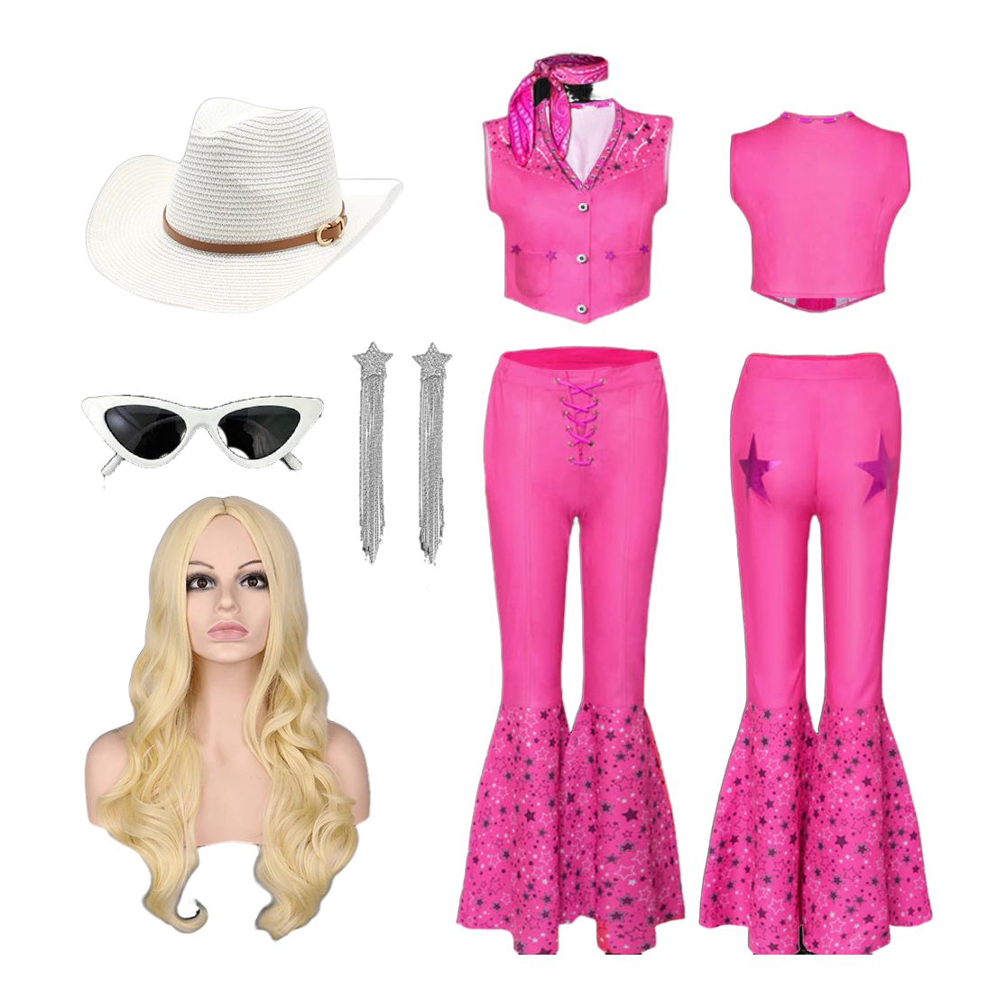 Ensemble Costume Barbie Rose
