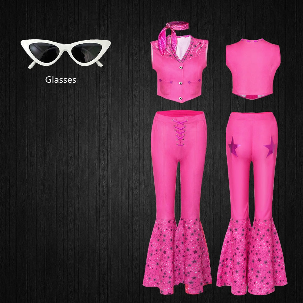 Ensemble Costume Barbie Rose
