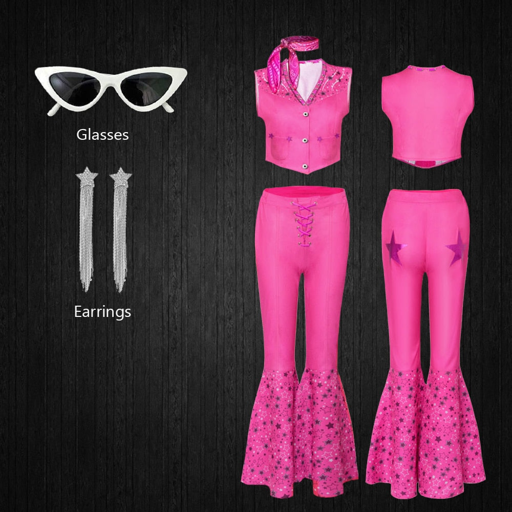 Ensemble Costume Barbie Rose
