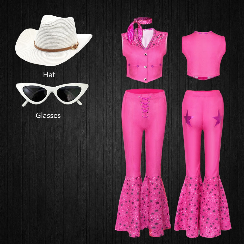 Ensemble Costume Barbie Rose