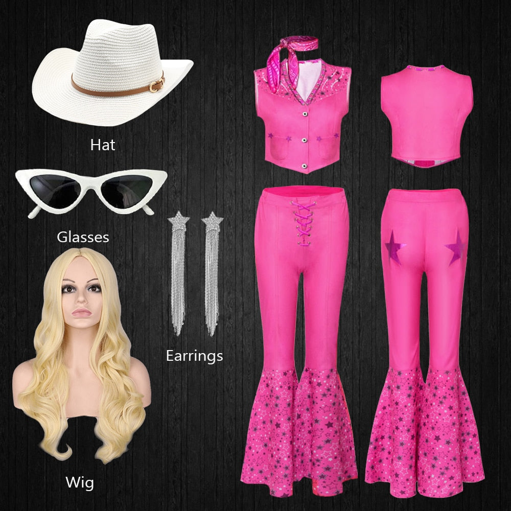 Ensemble Costume Barbie Rose