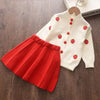 Ensemble tricoté doux pour petite Fille