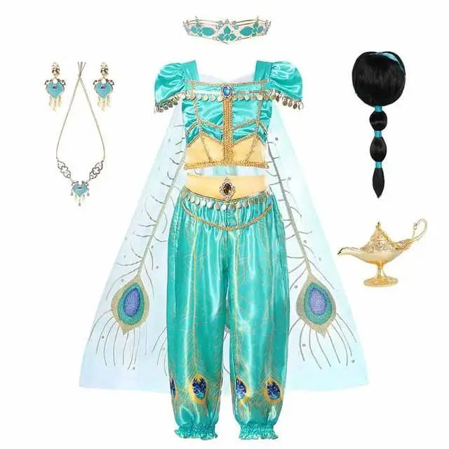 Ensemble vêtements Cosplay Jasmine Aladin Disney