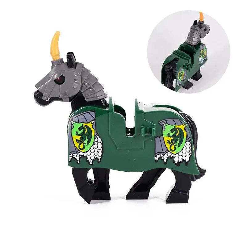 Figurine Compatible Lego Cheval de combat