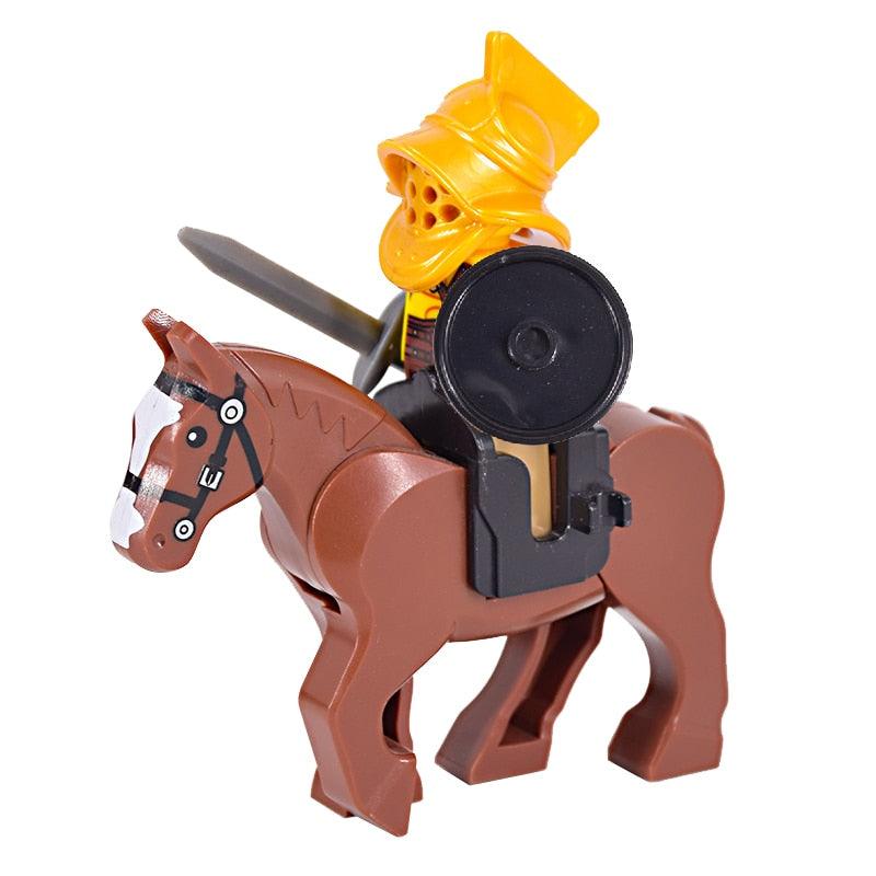 Figurines Lego médiévales Guerriers moyen-âge
