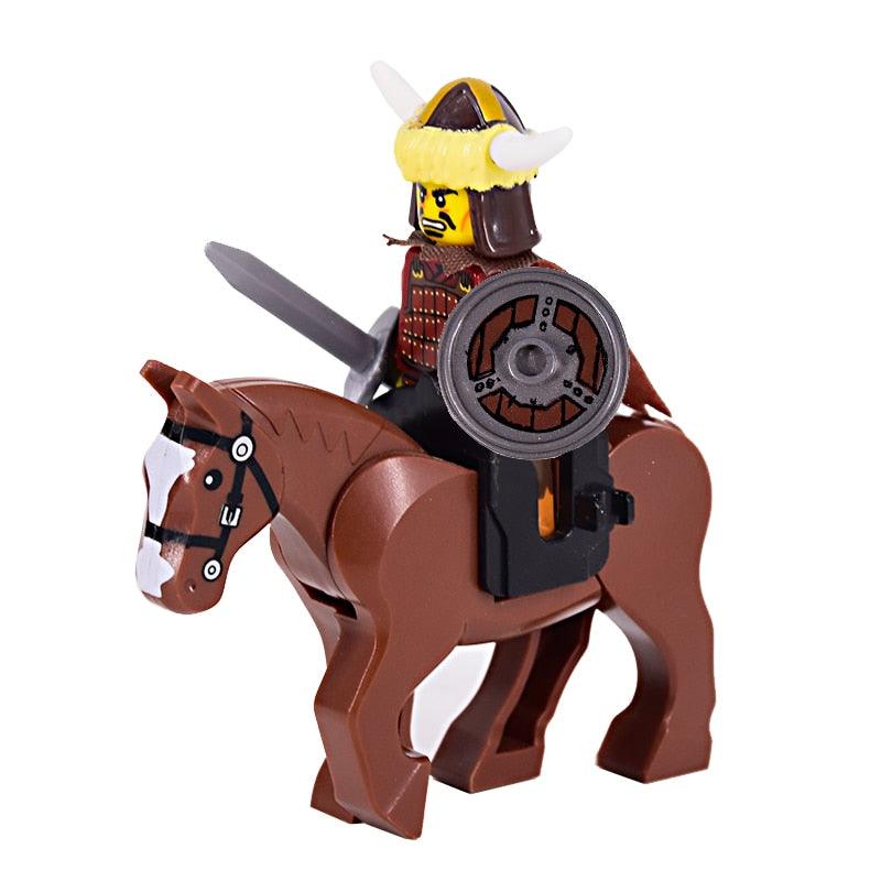 Figurines Lego médiévales Guerriers moyen-âge