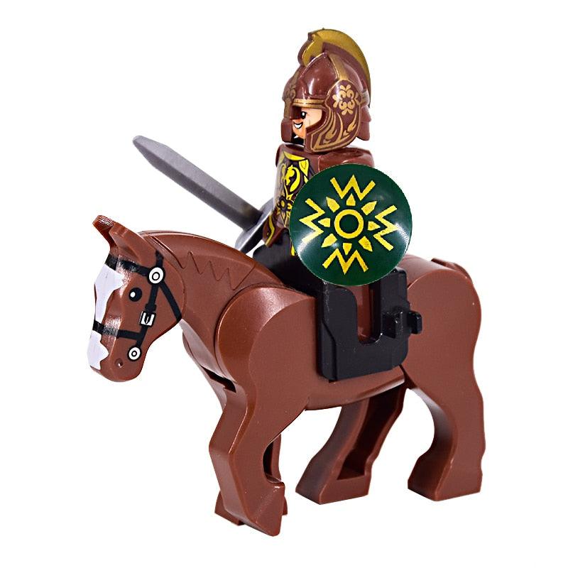 Figurines Lego médiévales Guerriers moyen-âge