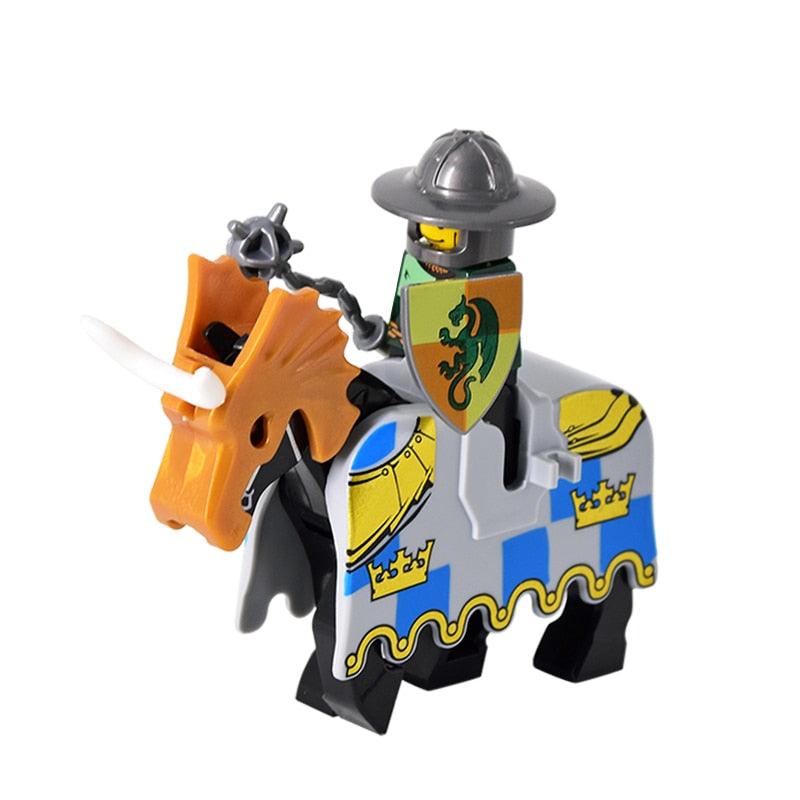 Figurines Lego médiévales Guerriers moyen-âge