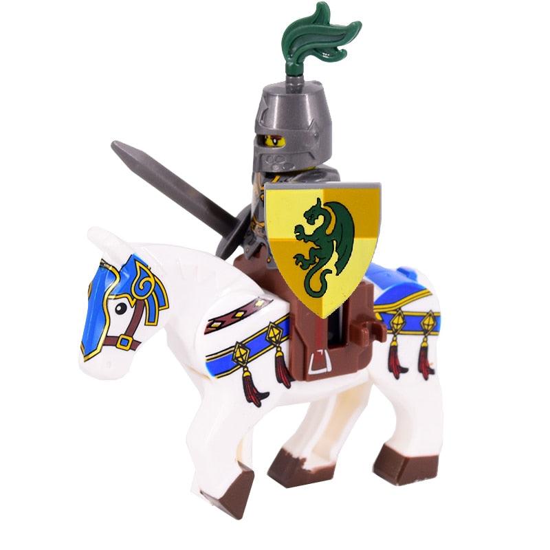 Figurines Lego médiévales Guerriers moyen-âge