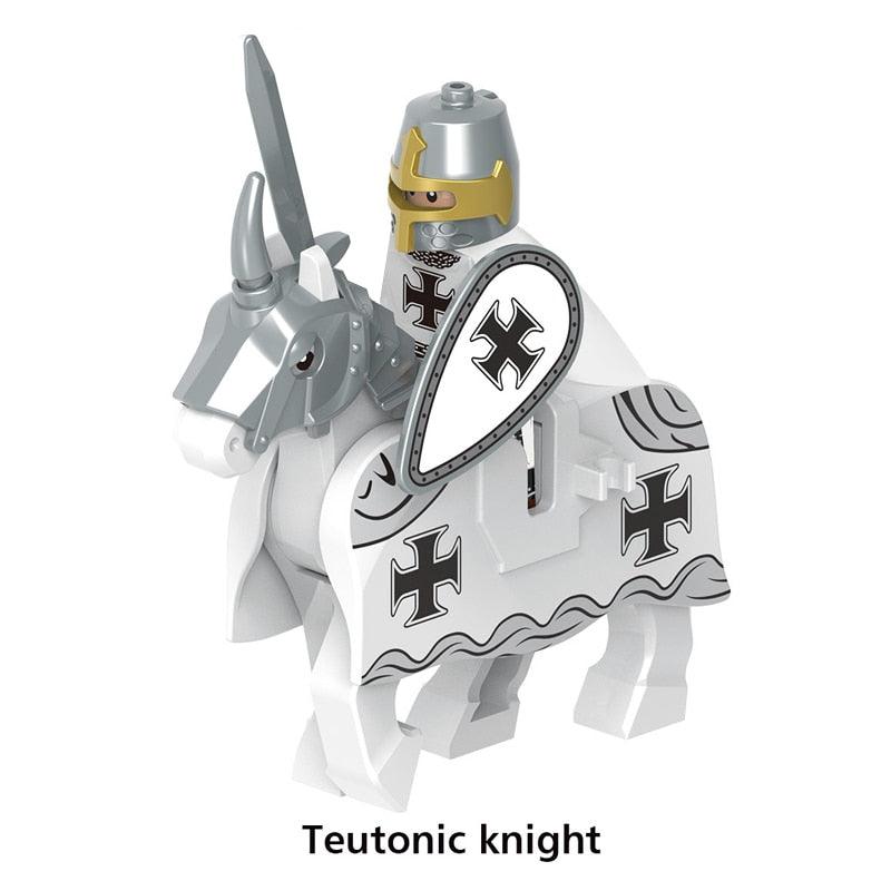 Figurines Lego médiévales Guerriers moyen-âge