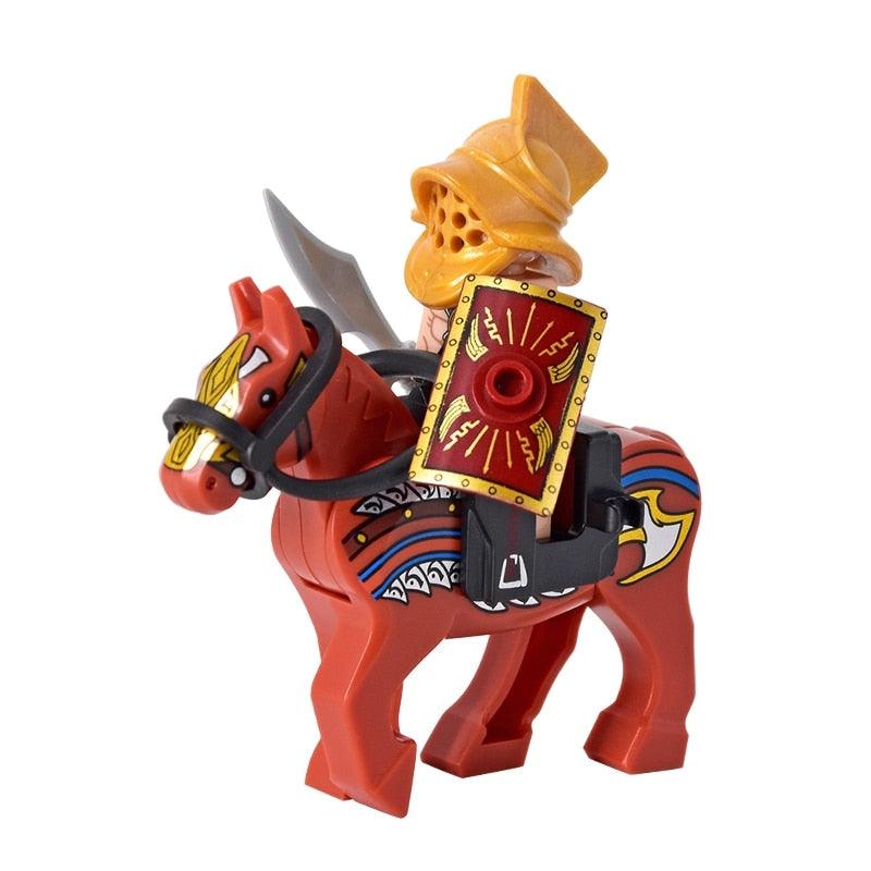 Figurines Lego médiévales Guerriers moyen-âge