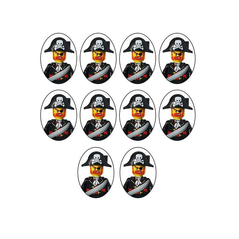 Figurines miniatures Pirate des caraïbes pour Lego
