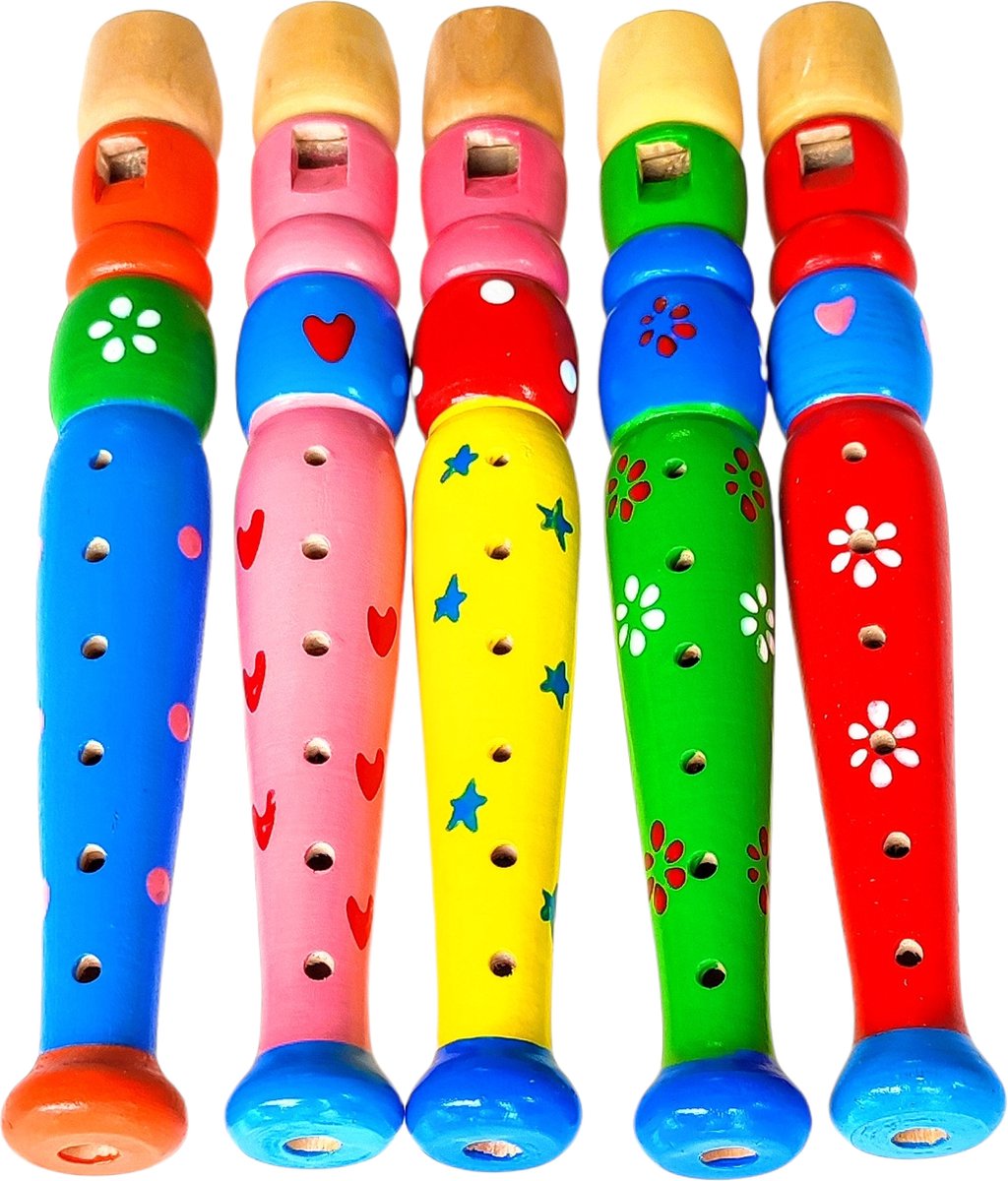 Trompette Colorée en Bois - Montessori